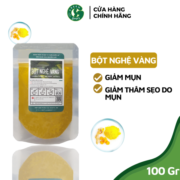 100GR Tinh bột nghệ nguyên chất Organic - Handmade - B1.007 nhập khẩu
