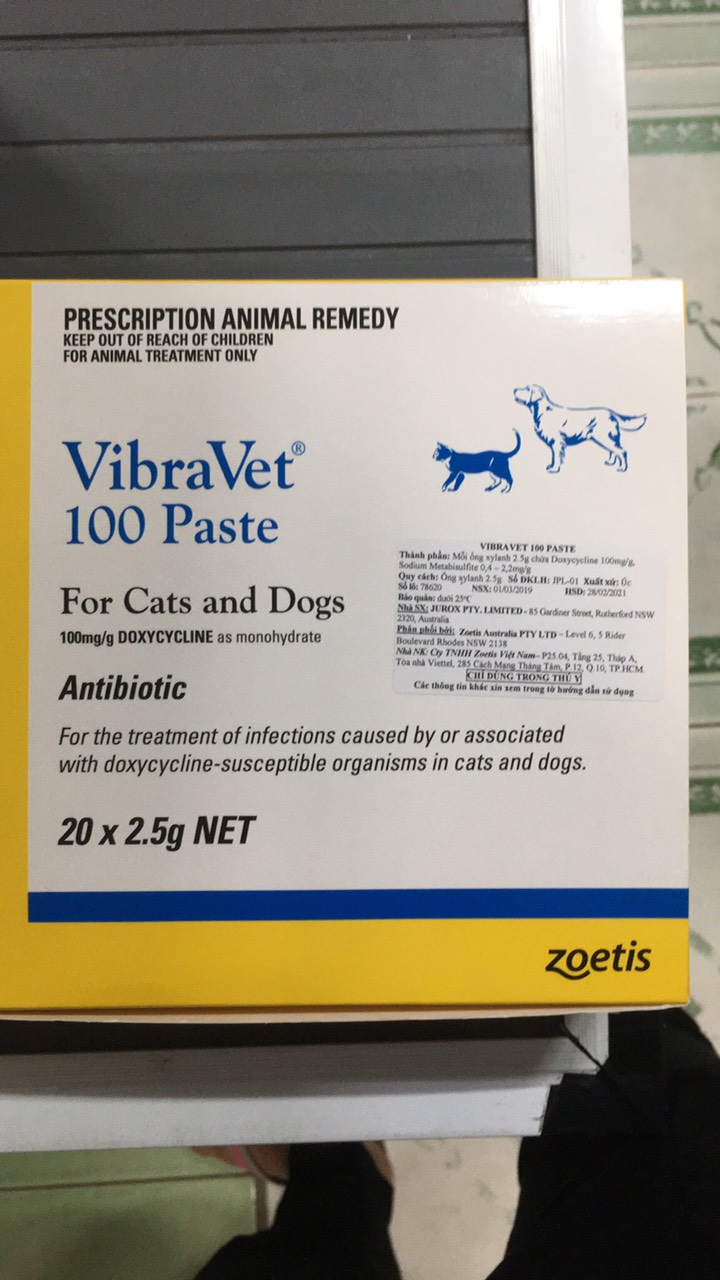 [HCM]VIBRAVET 100 PASTE 2.5G FOR CATS & DOGS