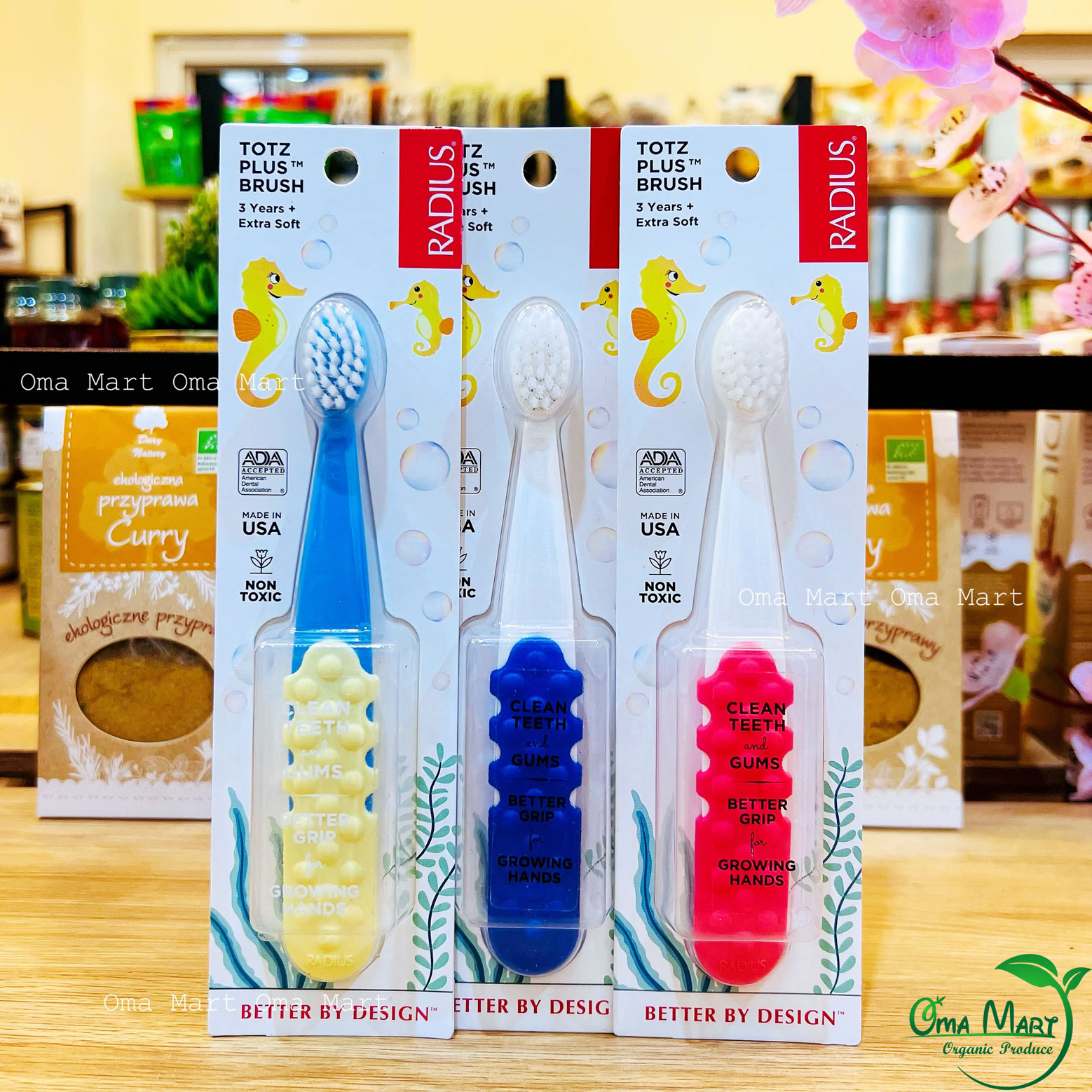 Toothbrush for baby organic radius-American (6m - 18m - 36m)
