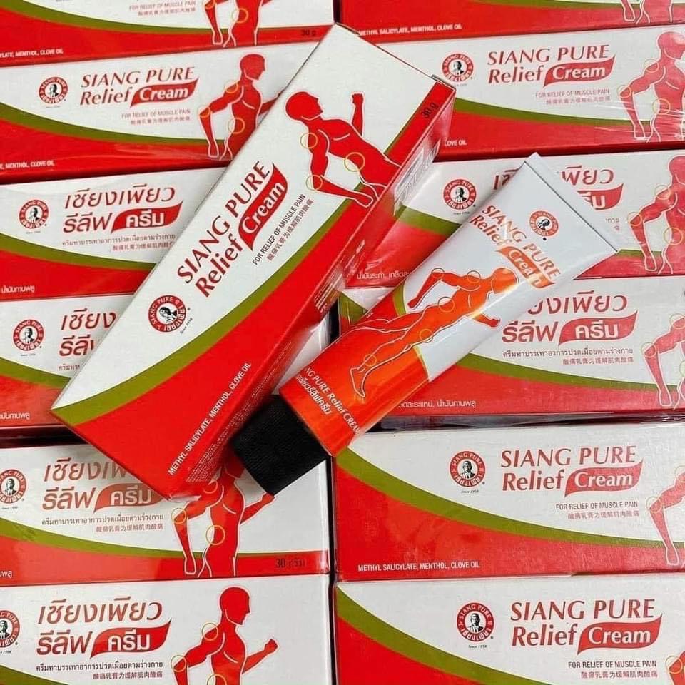 Dầu nóng xoa bóp siang pure relief thái lan 30gr
