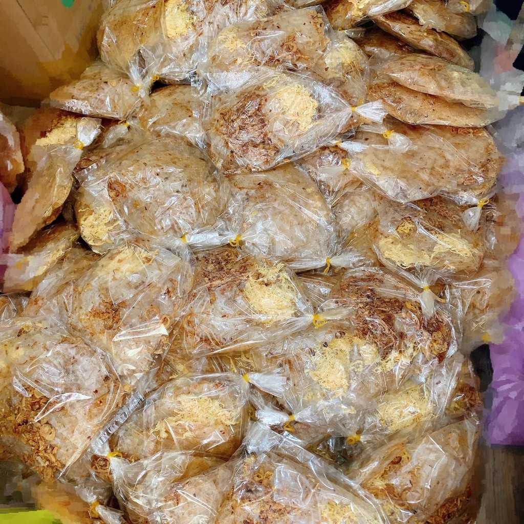 Bánh Tráng Xì Ke Chà Bông Hành Phi