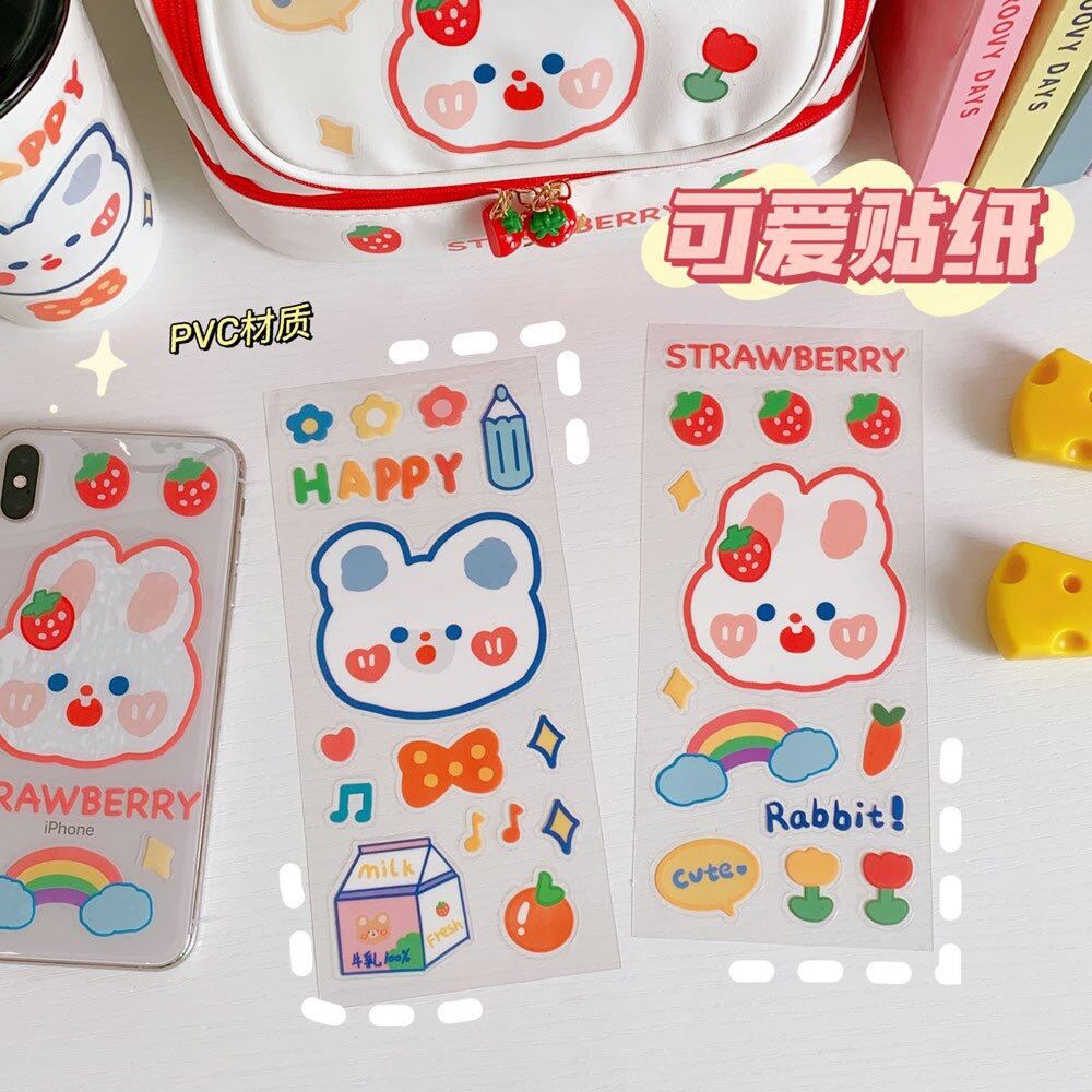 [MUA 2 GIẢM 5%]Sticker trong bản to xinh xắn decor trang trí sổ tay bullet journal/dán điện thoại