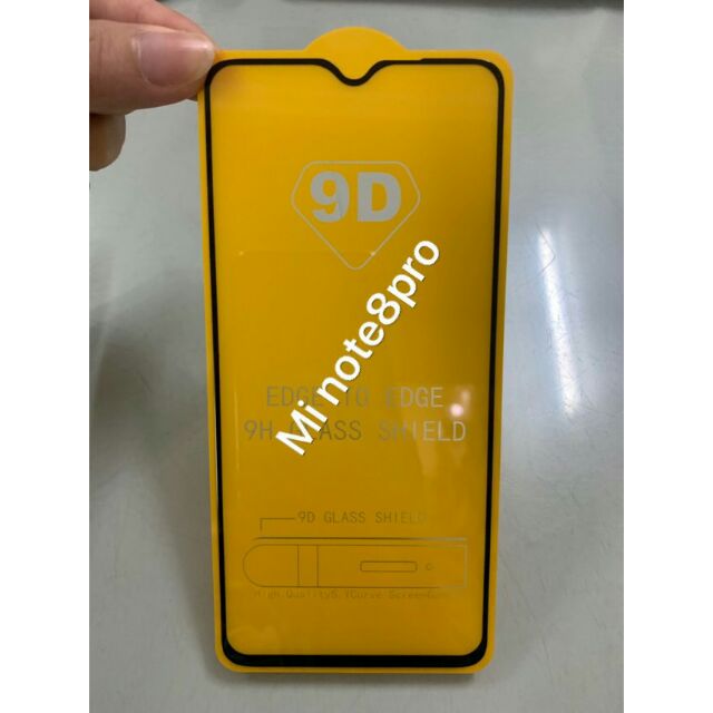 Kính 5D Glue Full Màn Hình Xiaomi Redmi Note 8 Pro