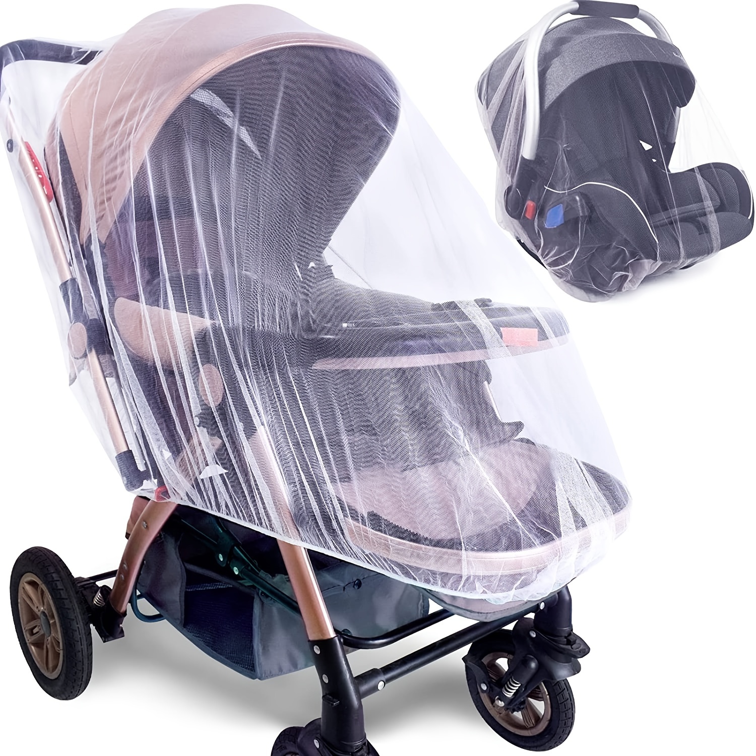 fana123 Mosquito Net For Stroller - Durable Baby Stroller Mosquito Net
