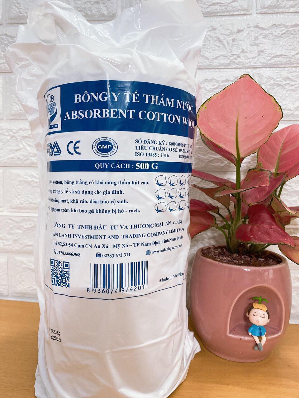 BÔNG GÒN Y TẾ THẤM NƯỚC AN LÀNH 500gr