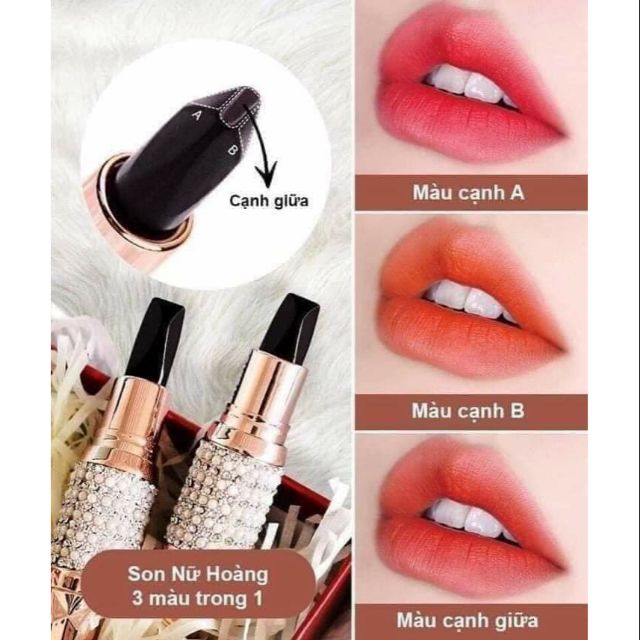 [HCM]Son AGAG - SON SIÊU LÌ 3 MÀU TRONG 1 THỎI SON