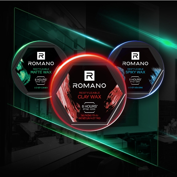 Romano Hair Styling Wax Jar