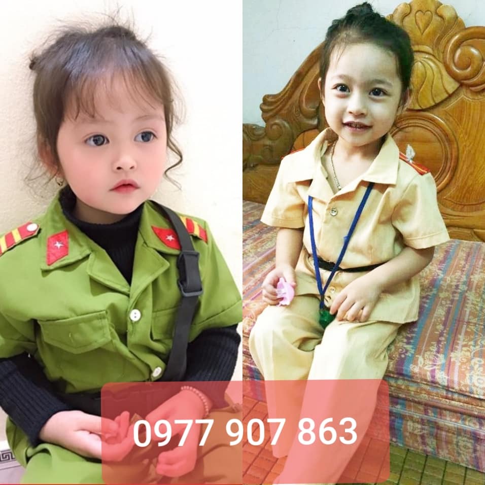Bộ đồng phục công an trẻ em