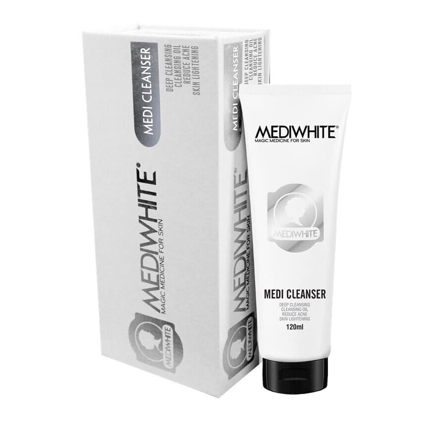 [HCM]Sữa Rửa Mặt Trắng Da Trị Mụn Nám Medi White Cleanser