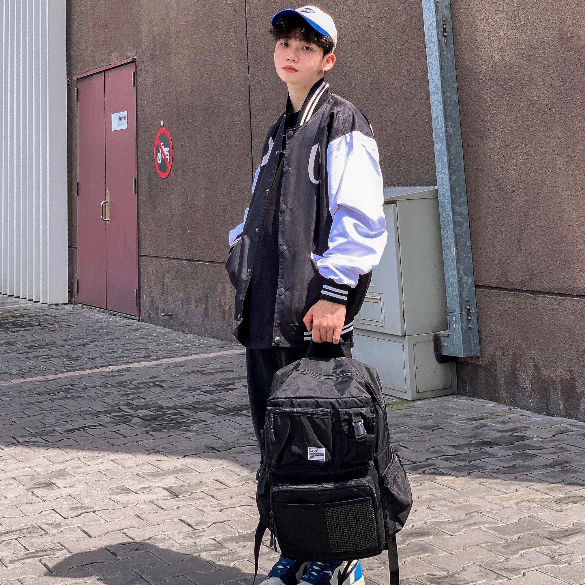 Balo Dynamic SAIGON SWAGGER Backpack Nhiều Ngăn,Phối Lưới Đen,Đa Năng