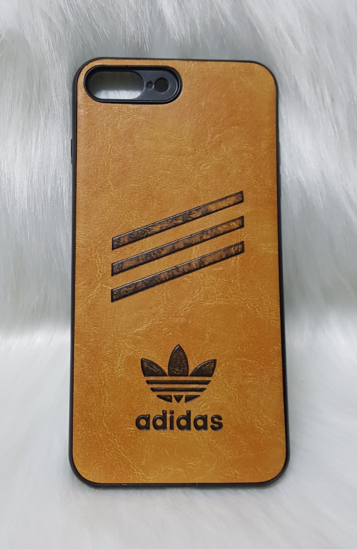 IPHONE 7Plus/8Plus - Ốp lưng da Adidas viền nhựa dẻo cho máy IPHONE 7Plus/8Plus