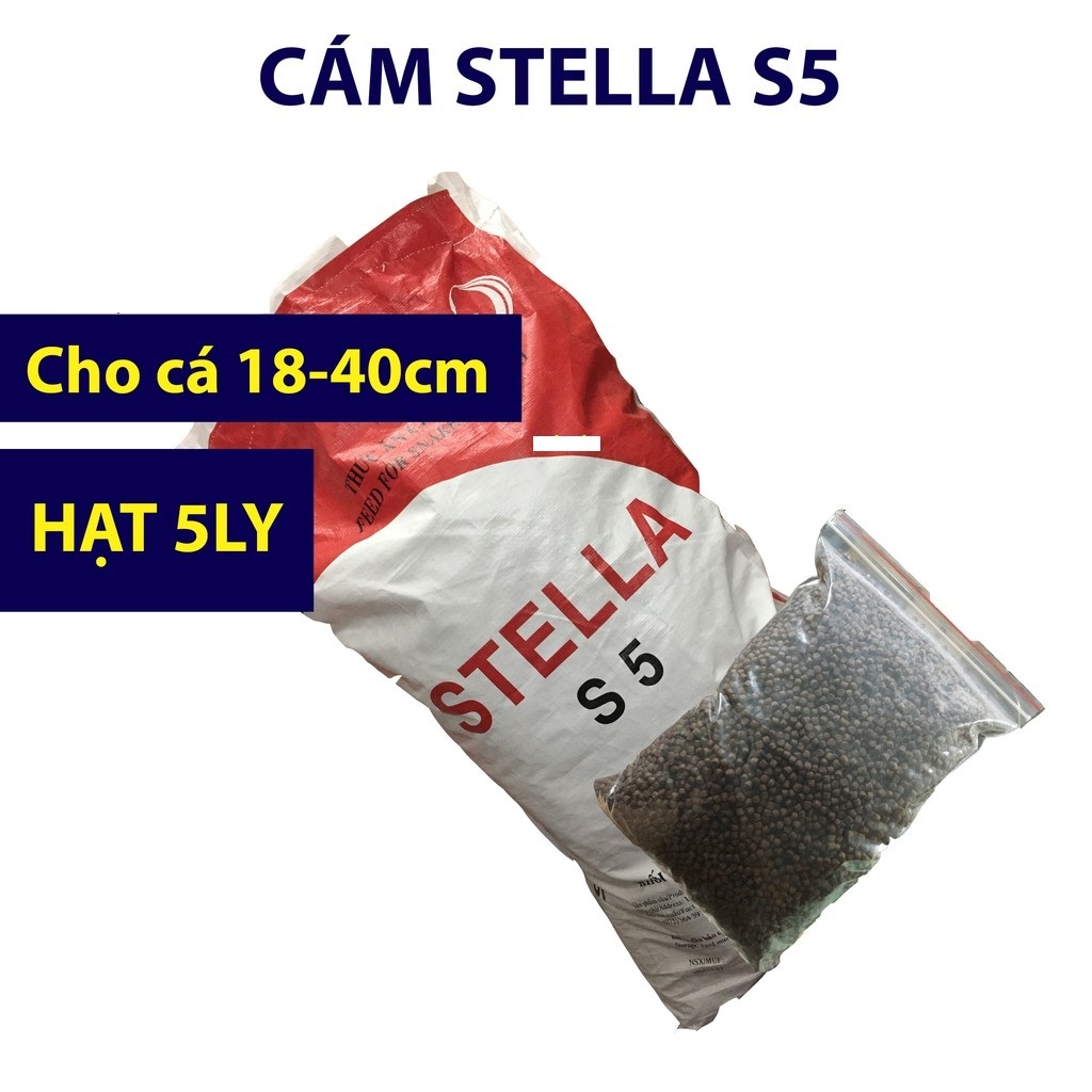 Cám Stella Thức Ăn Cho Cá Koi Đóng Túi Zip 1kg