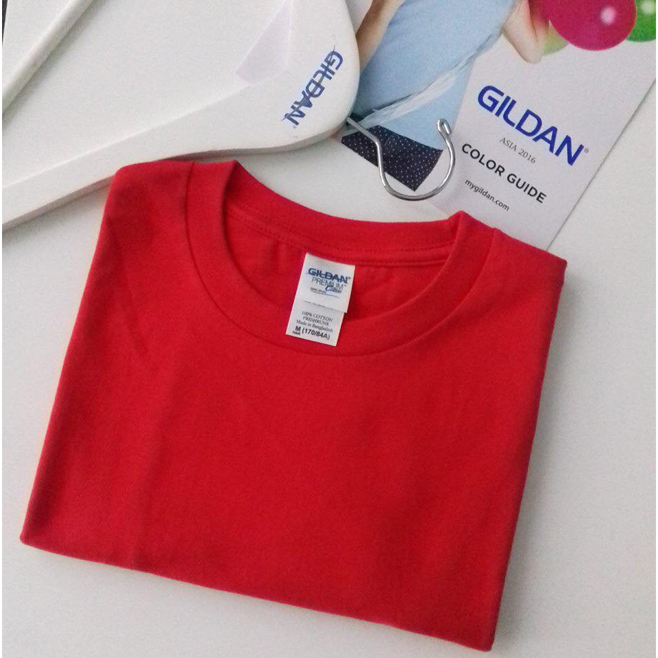 [ÁO THUN MỸ] Áo thun Gildan Premium màu đỏ [MÃ: 40C-76000]