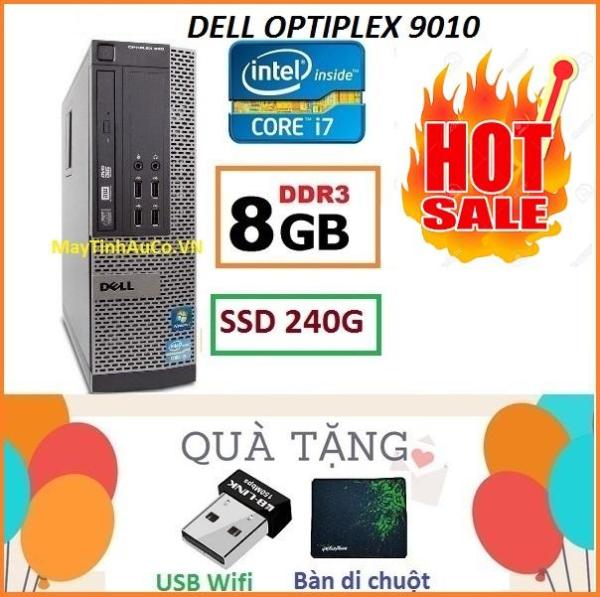 Thùng Dell optiplex 9010 Core i7 3770 / 4G / SSD 240G , Khuyến Mai USB wifi , Bàn di chuột - Bảo hành 02 Năm