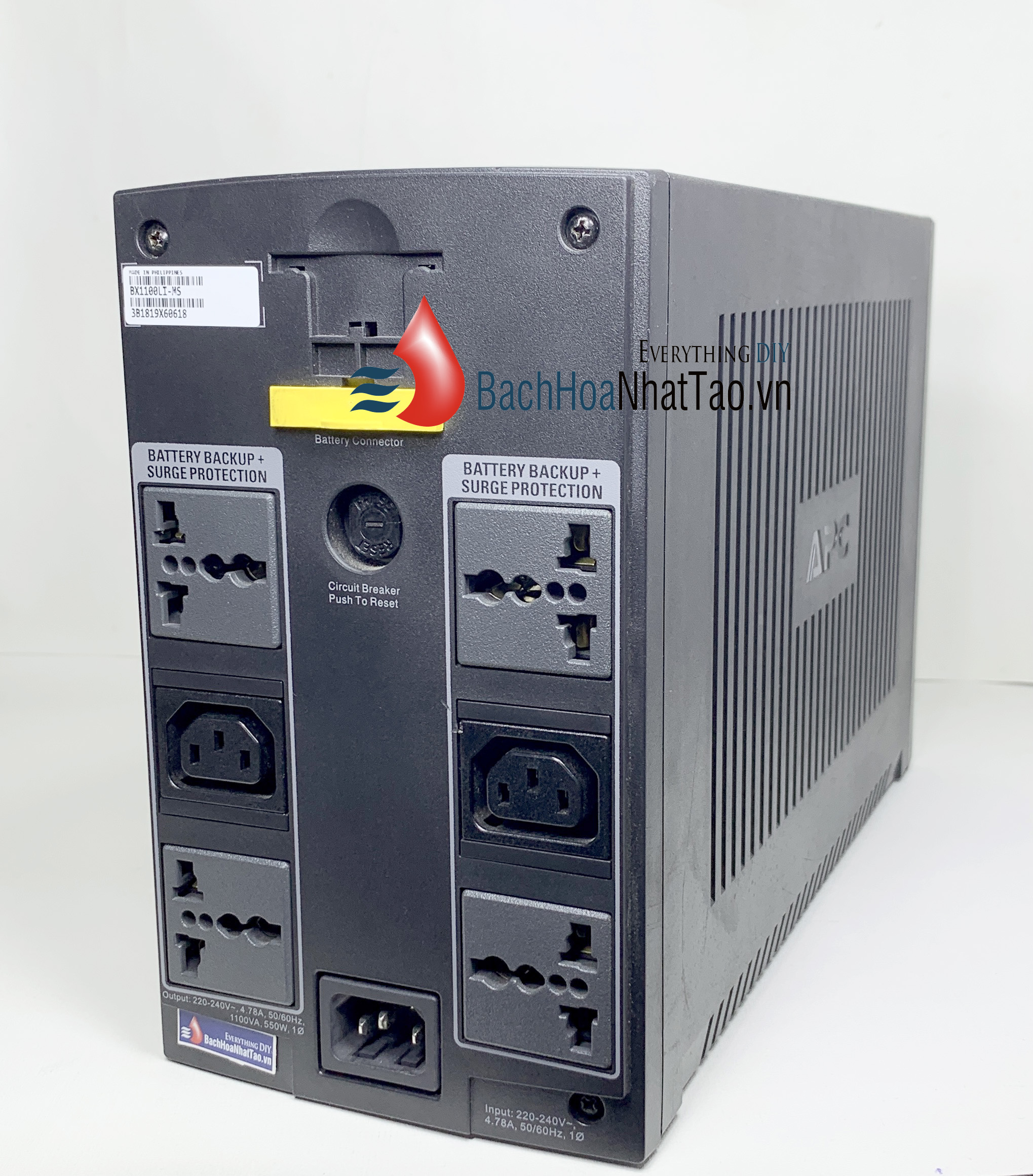 Bộ lưu điện ups apc bx1100lims 1100va chưa bình ắc quy