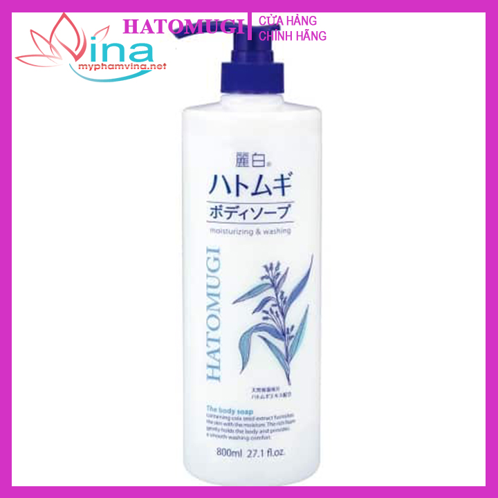 SỮA TẮM DƯỠNG DA HATOMUGI MOISTURIZING WASHING 800ML