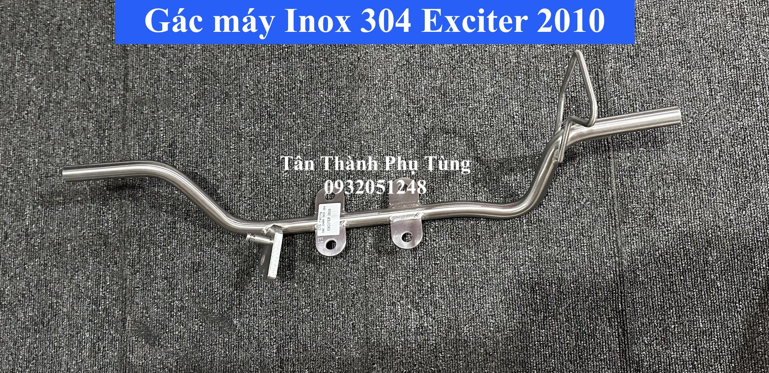 Gác máy inox 304 exciter 2010 4 số cts