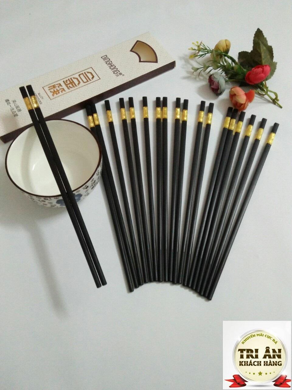 Đũa sứ, đũa gỗ cao cấp,đũa sạch,mua đũa gỗ mun ở đâu,đũa ăn đẹp - Hộp 10 đôi đũa đẹp, sang trọng, đũa ăn cao cấp, đũa ăn đẹp được các mẹ yêu thích hiện nay 2019010