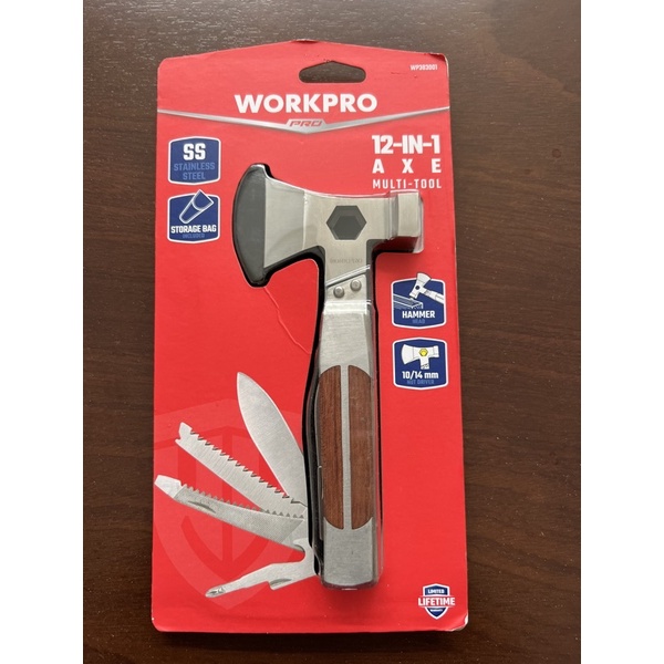 BỘ RÌU VÀ DỤNG CỤ ĐA NĂNG 12 IN 1 WORKPRO WP383001