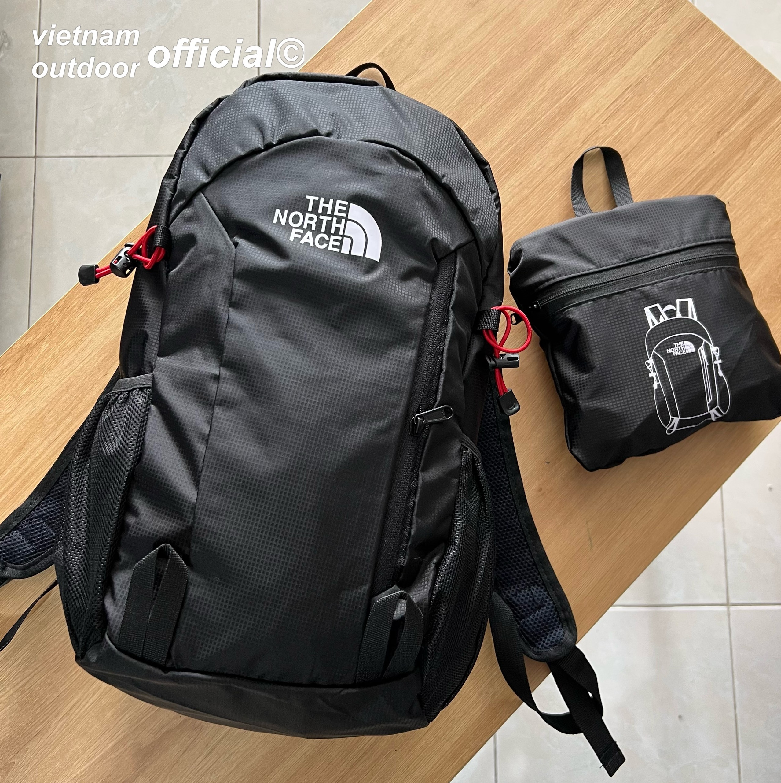 Balo du lịch nam nữ gấp gọn The North Face Flyweight Balo xếp gọn đa năng nhiều ngăn siêu gọn nhẹ chống nước nhẹ