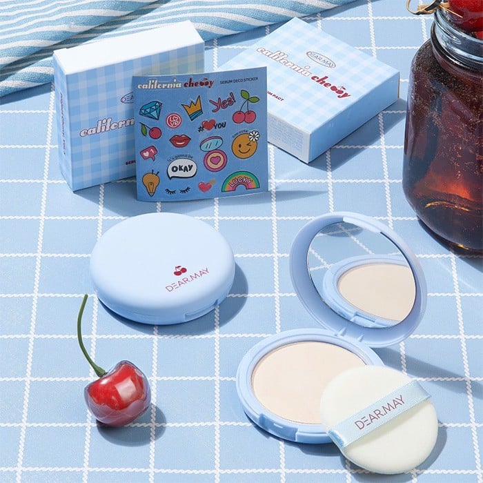 Phấn Phủ Nén DearMay California Cherry Sebum Pact 12G