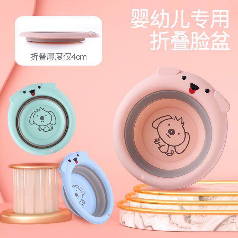 Chậu rửa mặt gấp gọn cho bé hình cún