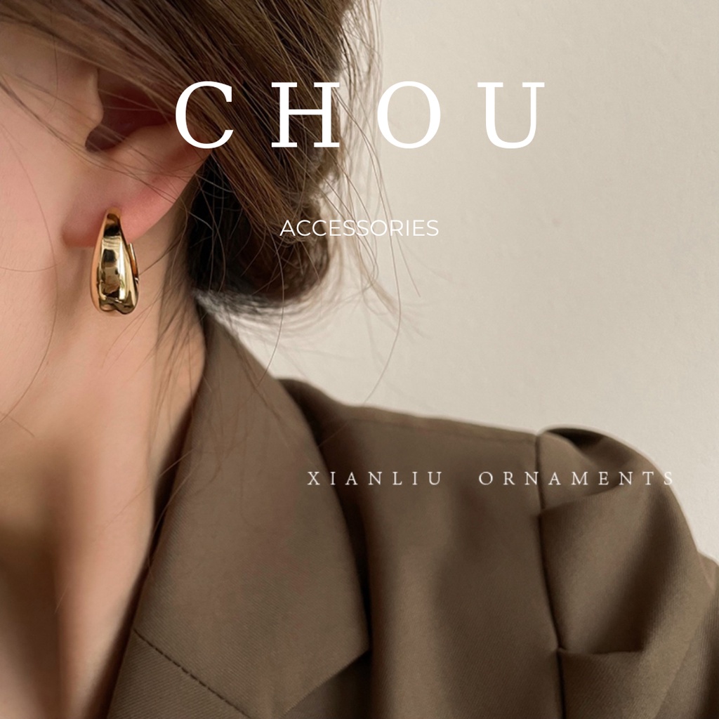 Bông Tai, Khuyên Tai Basic Oval | CHOU ACCESSORIES |