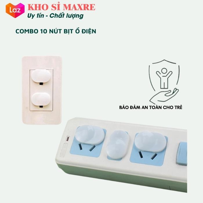 Combo 10 nút bịt ổ điện chống giật, an toàn cho bé