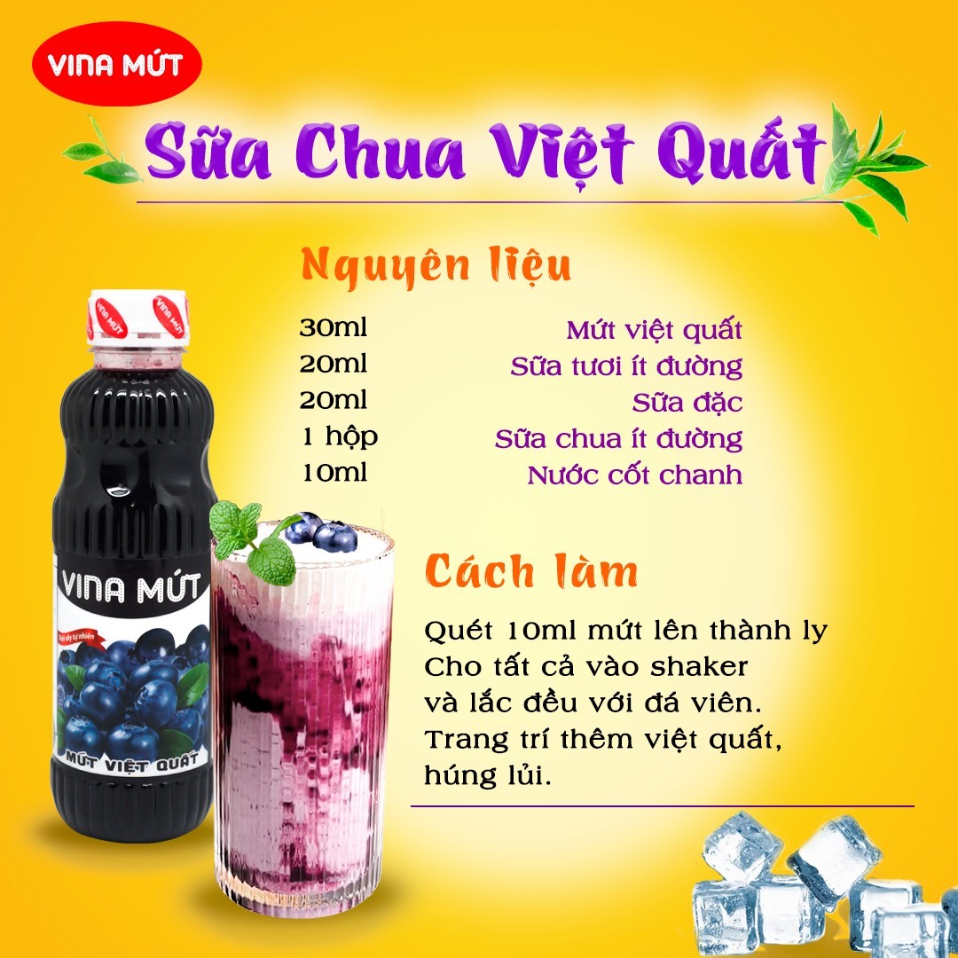 Sinh Tố Vina Mứt Chai 1000ml