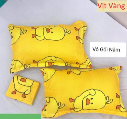 Bộ 2 Vỏ gối nằm,áo gối nằm cotton poly vải mềm mát,xả kho giá lỗ Mã hàng VG103 Bà Béo  Kho chăn ga gối, ga giường, drap giường