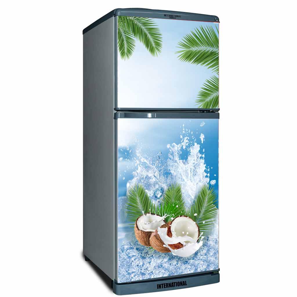 [HCM]Decal dán tủ lạnh Trái Dừa