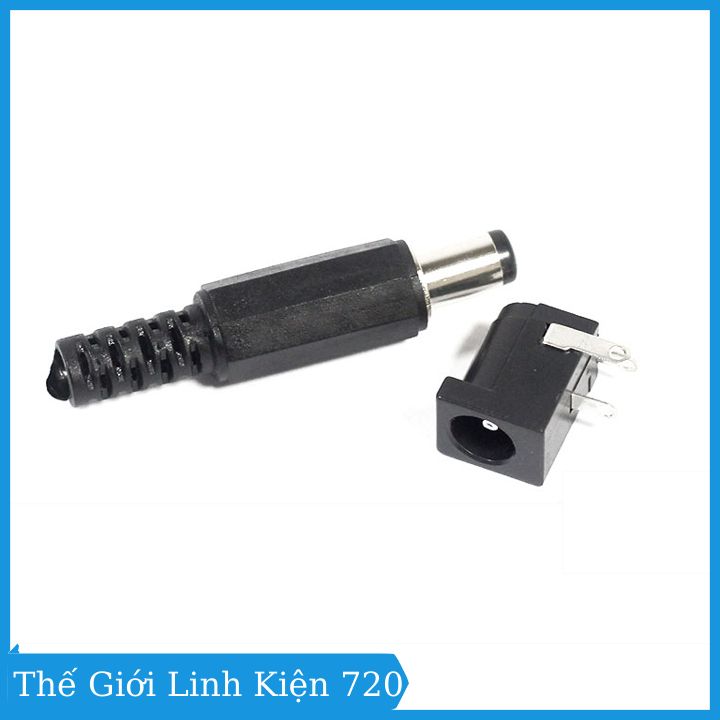 Bộ 10 Jack DC 5.5x2.1mm ( 5 Jack đực- 5 Jack cái )