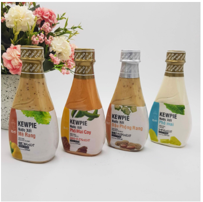 CÁC LOẠI SỐT CHẤM PHÔ MAI SỢI HIỆU kewpie CHAI 210ML