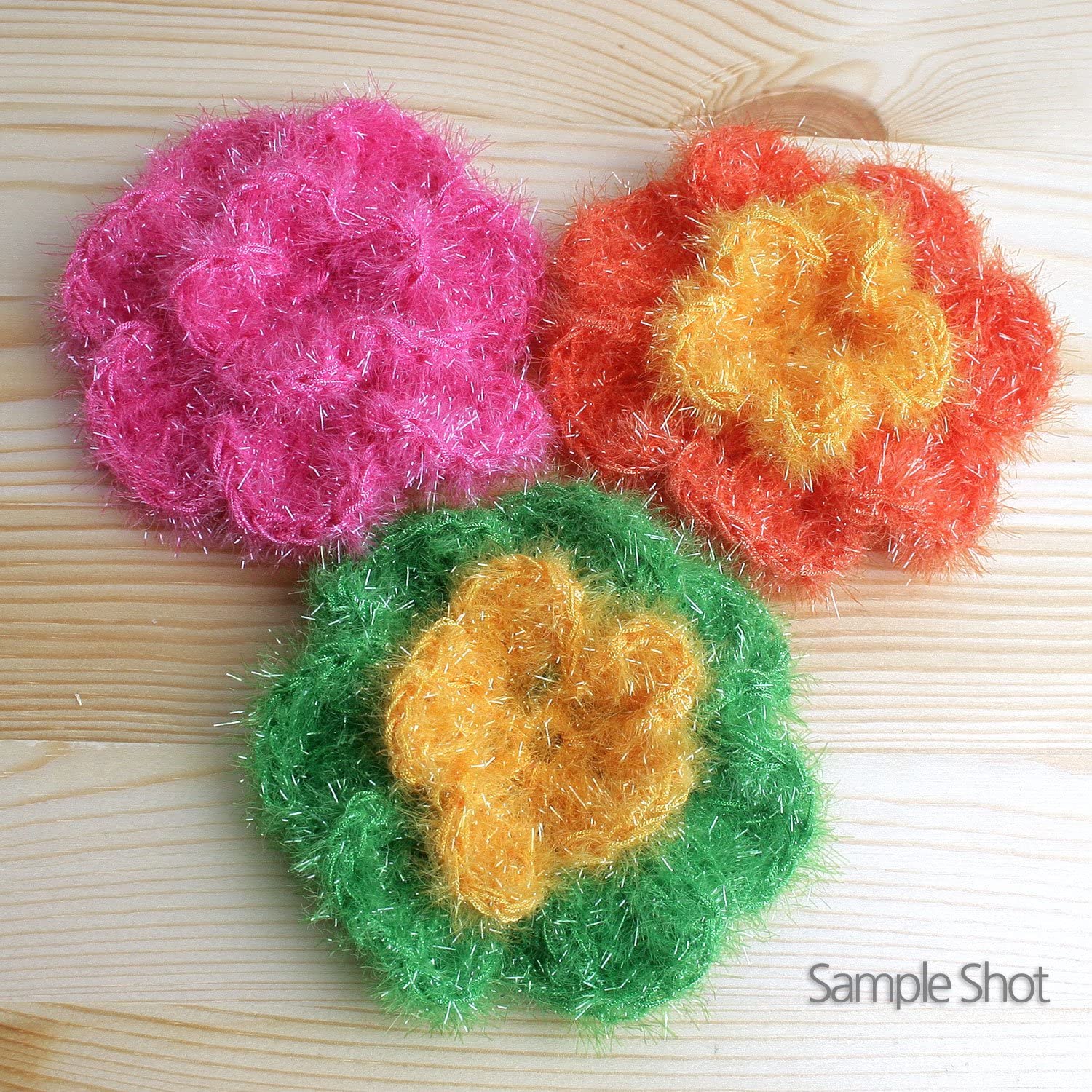 Rainbow Crochet Scrubbers Yarn 10 Skeins Assorted Colors Polyester