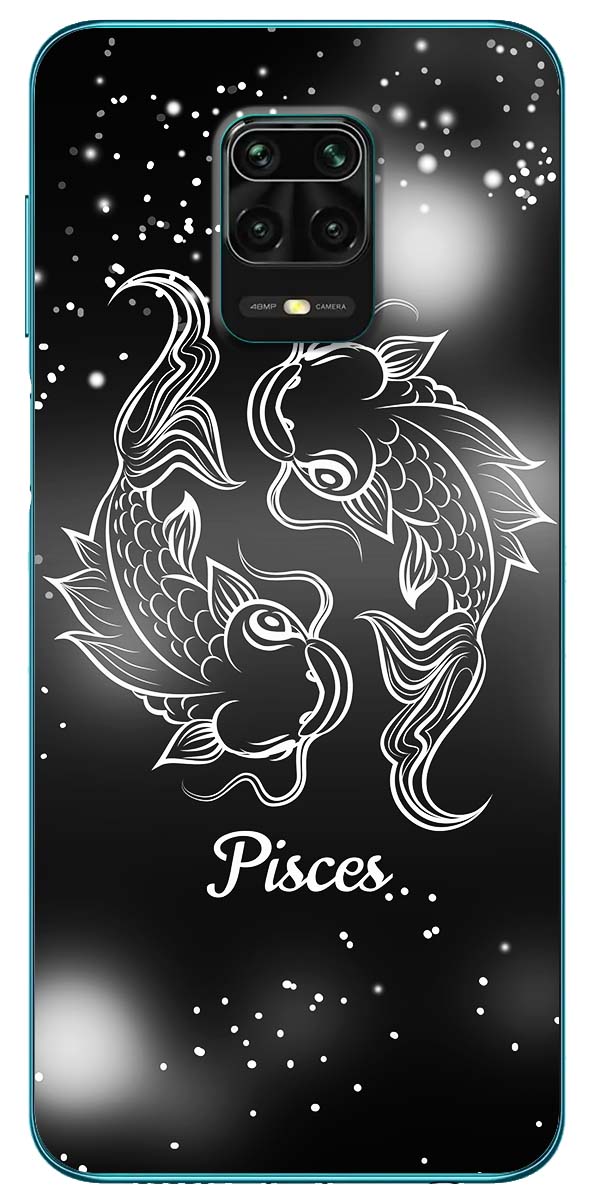 [HCM]Ốp lưng dành cho Xiaomi Redmi Note 5, Redmi Note 6, Redmi Note 7, Redmi Note 8, 8 Pro, Redmi Note 9, 9S, 9 Pro mẫu Cung hoàng đạo Pisces (đen)