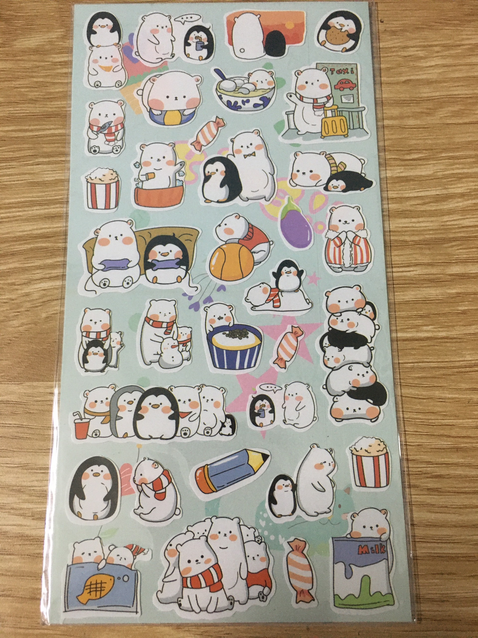 Bộ 1 tấm sticker dán sổ tay dể thương hinh thú cưng trang trí sổ lưu niệm - SakuraShop