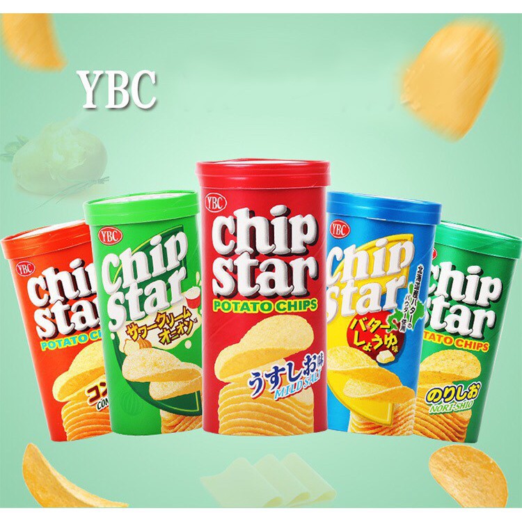 BÁO GIÁ KHOAI TÂY GIÒN VỊ NƯỚC TƯƠNG VÀ BƠ CHIP STAR YBC 50G | Shopee Lazada Sendo Tiki mới nhất 60 Bánh snack khoai tây chiên Chip Star hộp 50G - date 2021 - Vị Súp Consomme