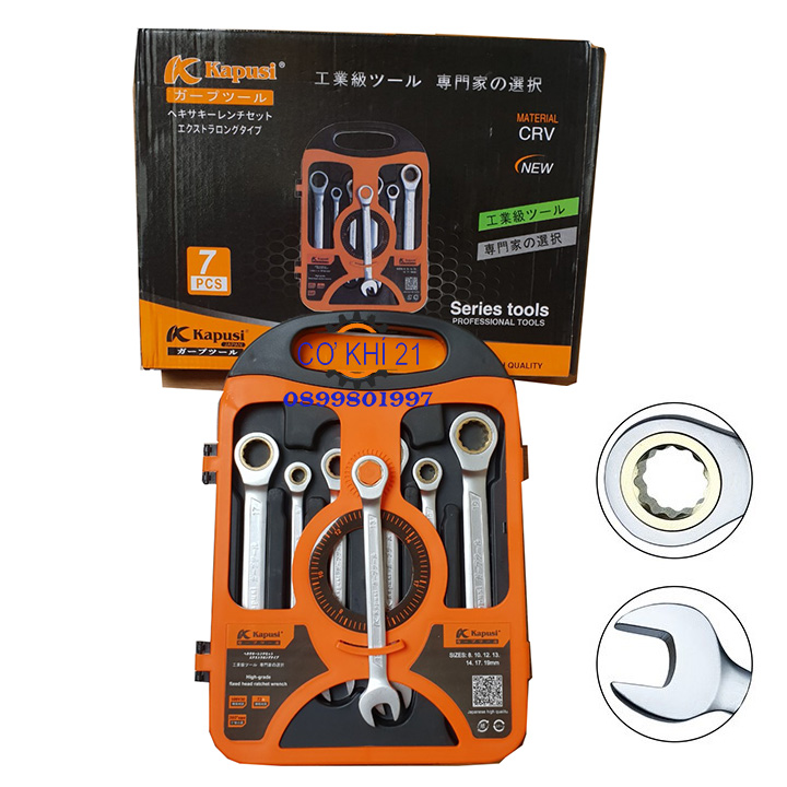 Bộ Cờ Lê, Cờ Lê Tự Động KAPUSI JAPAN 7PC