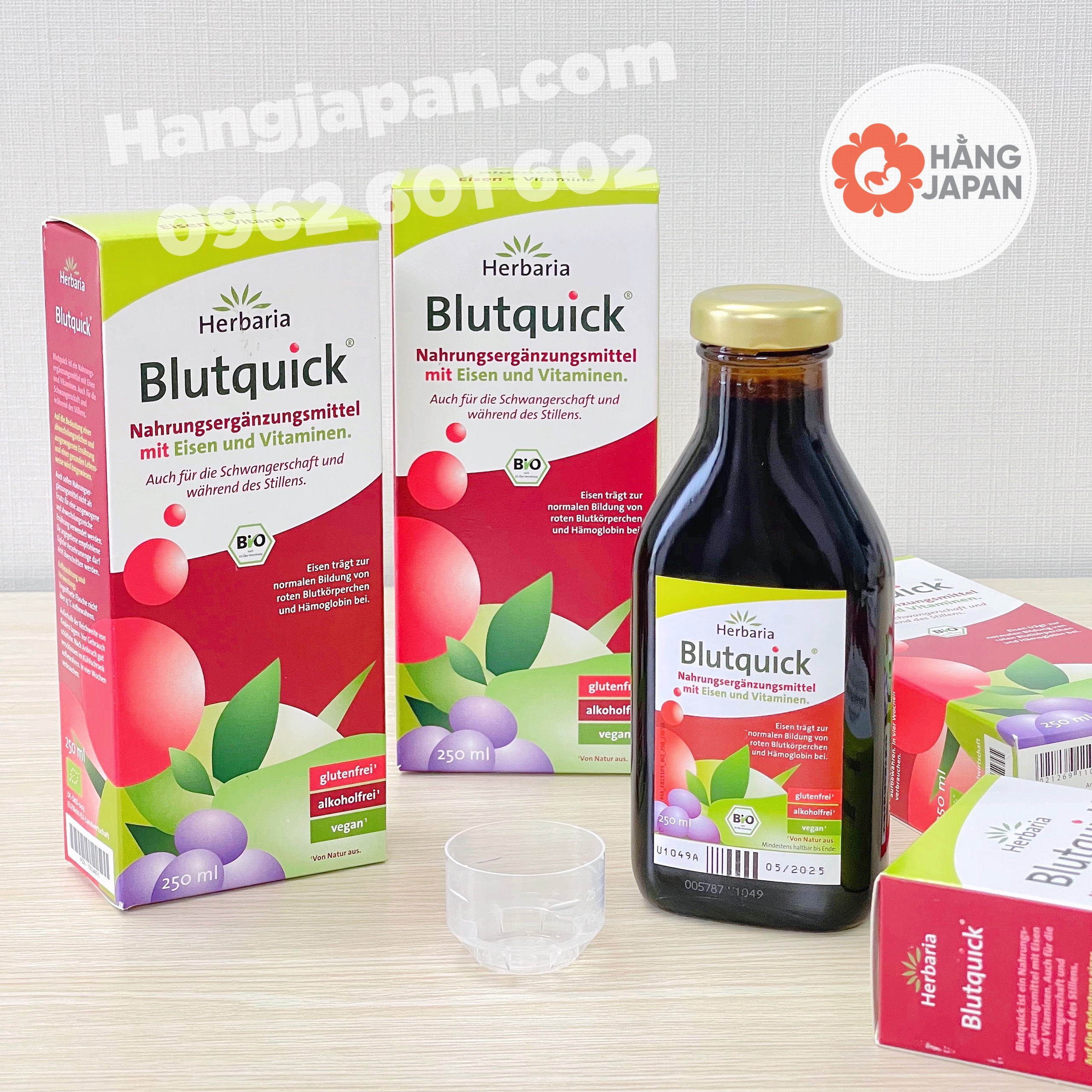Dung dịch bổ sung sắt hữu cơ Blutquick (250ml) - Hàng Đức
