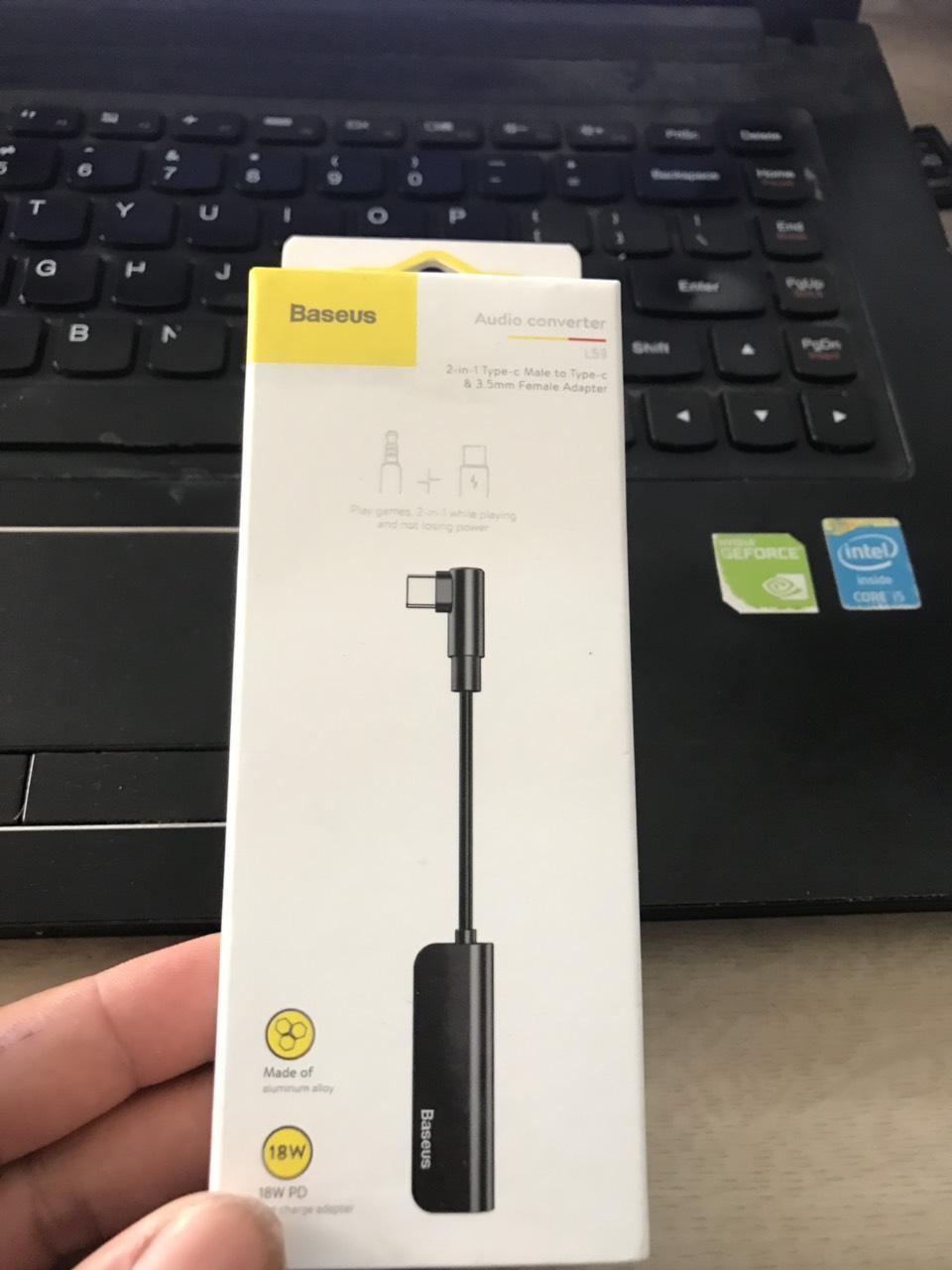 Cáp chuyển đổi type-c to type-c + audio 3.5mm baseus l53