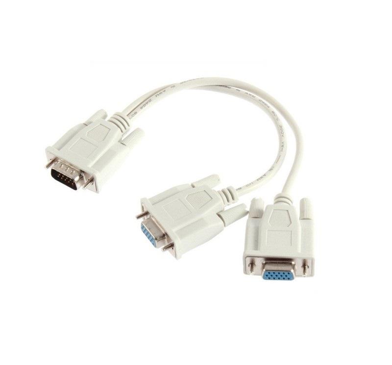 Cáp chia VGA 1 cổng ra 2 cổng trắng giá rẻ