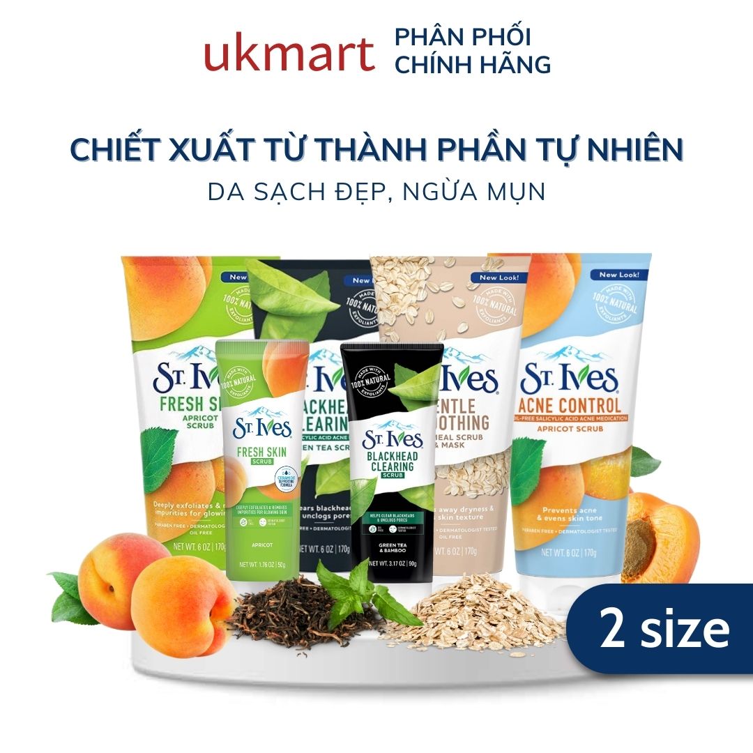 Sữa rửa mặt tẩy tế bào da chết St.Ives