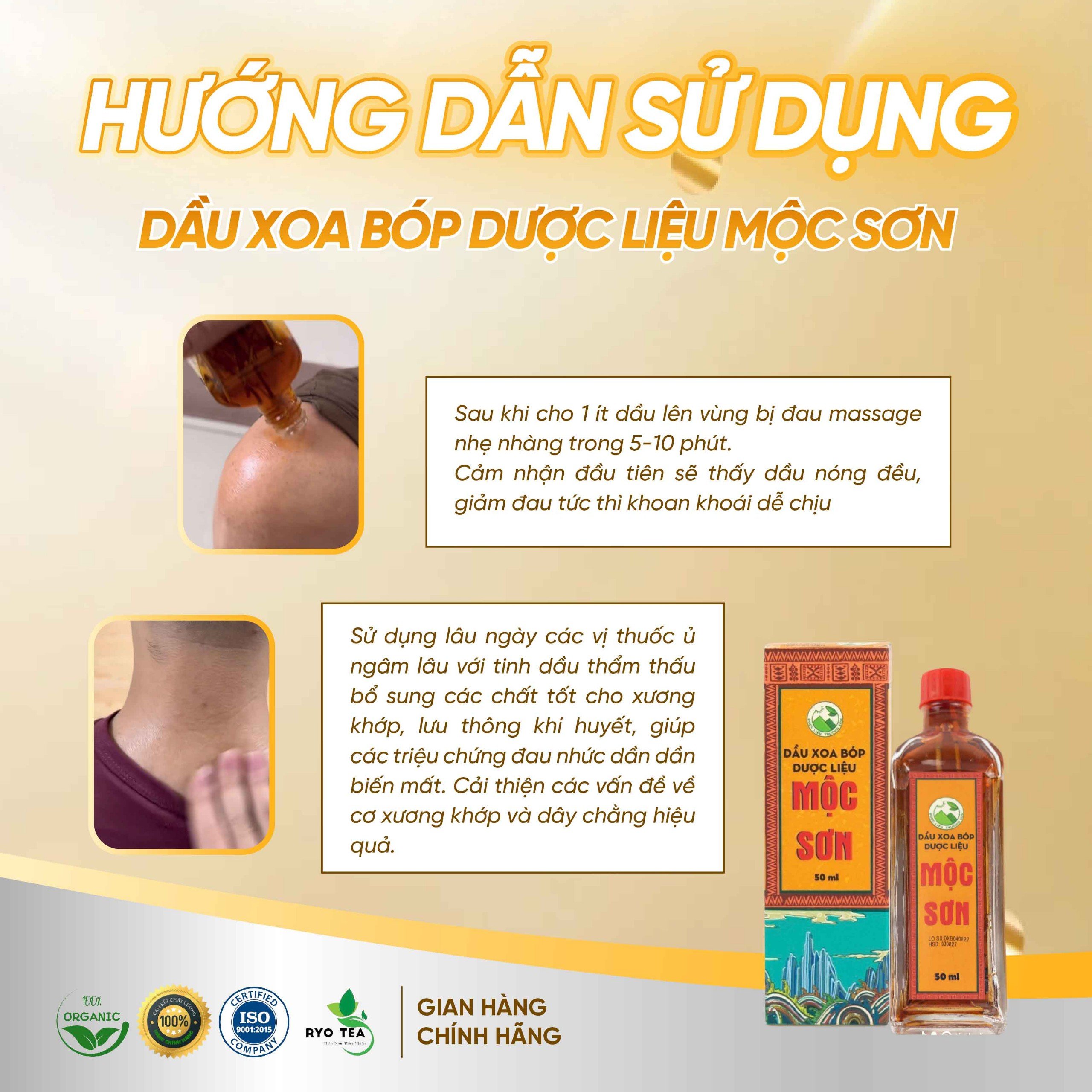 [MUA 5 TẶNG 2] Dầu xoa bóp dược liệu mộc sơn