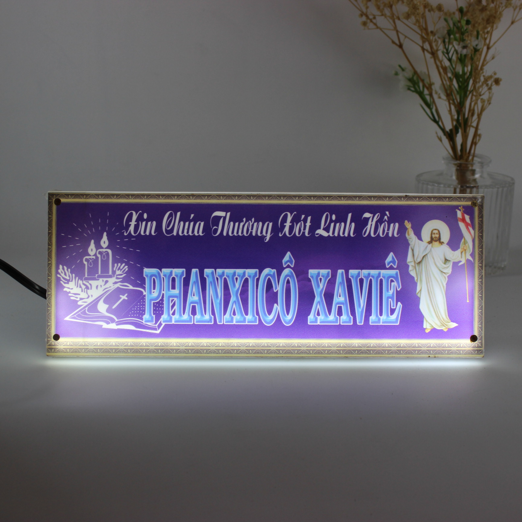 Bảng Mica Led Cầu Linh Hồn (Khắc Chữ Theo Yêu Cầu)