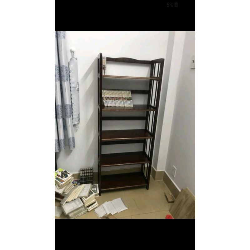 [HCM][Rẻ Vô Địch] Kệ sách gỗ 60cm - 5 tầng