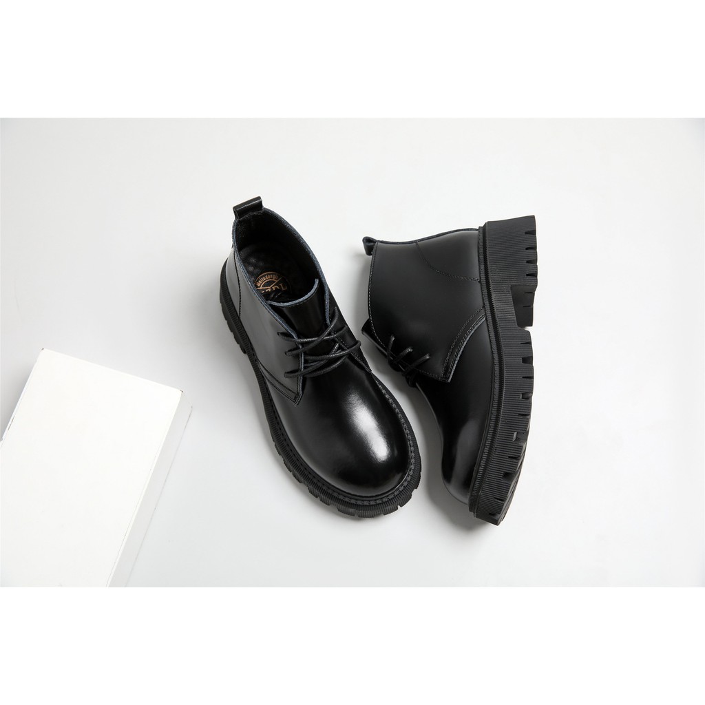 Original boots đế cao (3 lỗ xỏ) - Boots da bò nữ