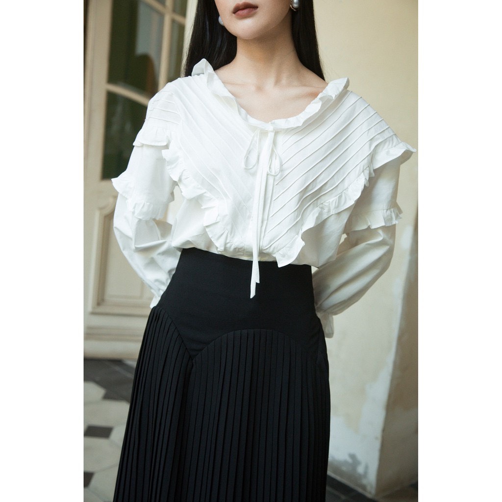 Moda de Lita - Chân váy midi xếp ly hình vòm