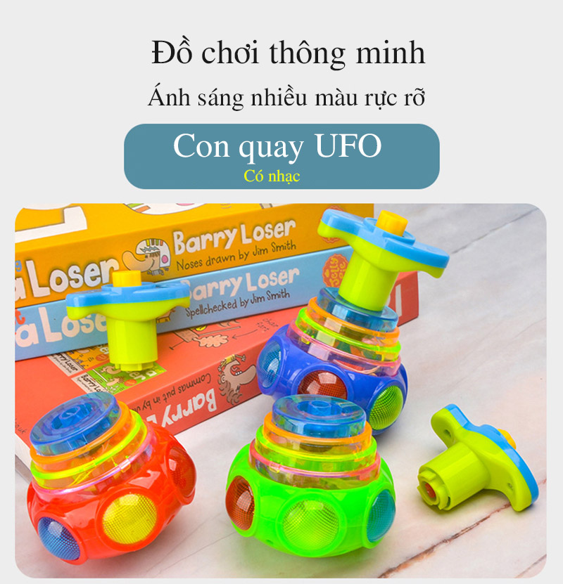 [CHO BÉ] ĐỒ CHƠI CON QUAY CÓ ĐÈN PHÁT NHẠC