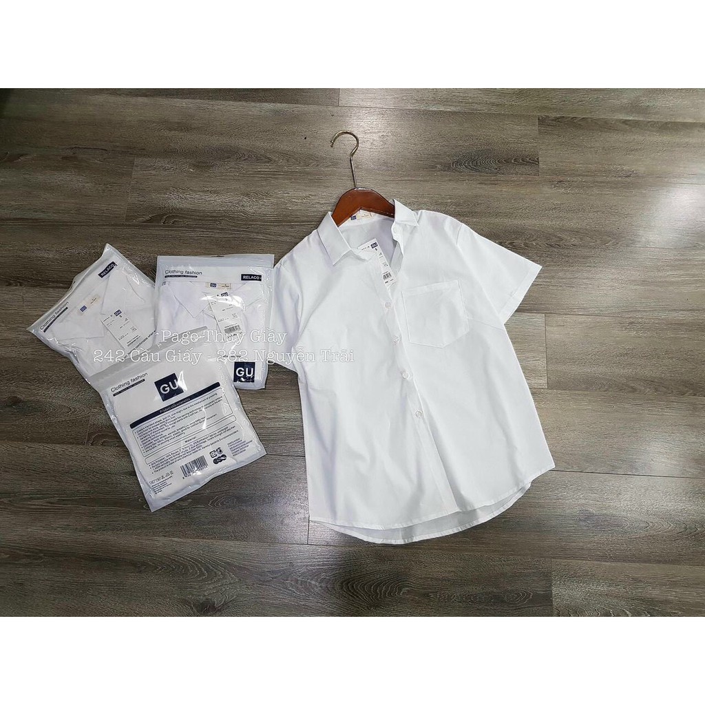 Áo sơ mi-gu dáng chuẩn túi zip cao cấp