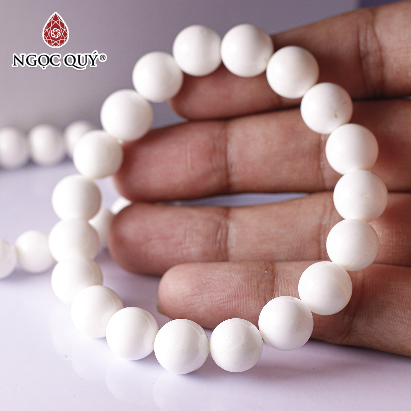 [HCM]Vòng tay đá vỏ sò - Ngọc Quý Gemstones